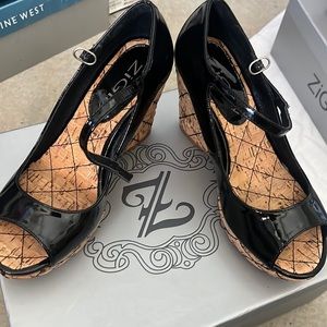 ZIGIny Camille black patent sandal